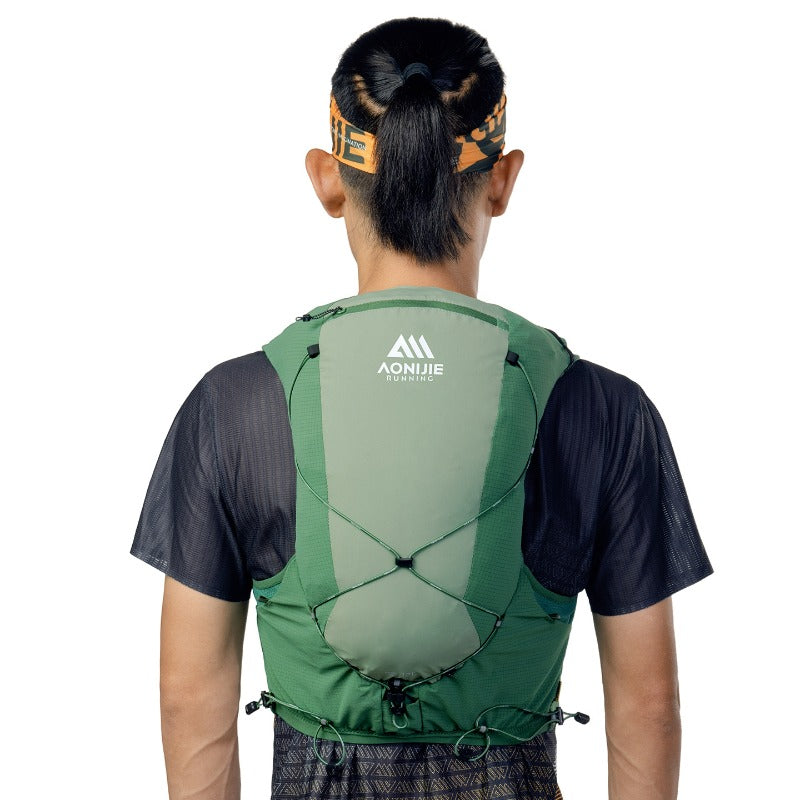 AONIJIE 12L UTMB Official Partner Backpack+2*500ML Bottles-MB12L