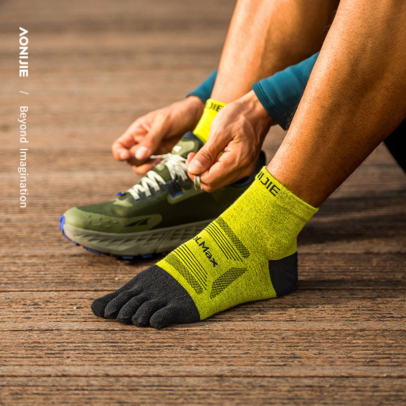 AONIJIE 3 Pairs Professional Running Toe Socks-E4840