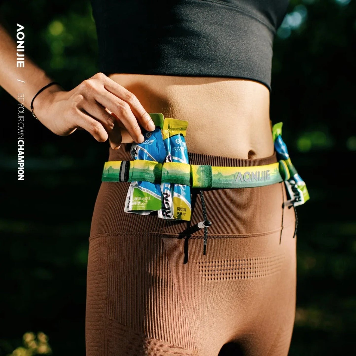 AONIJIE Colored Race Number Belt - E4436