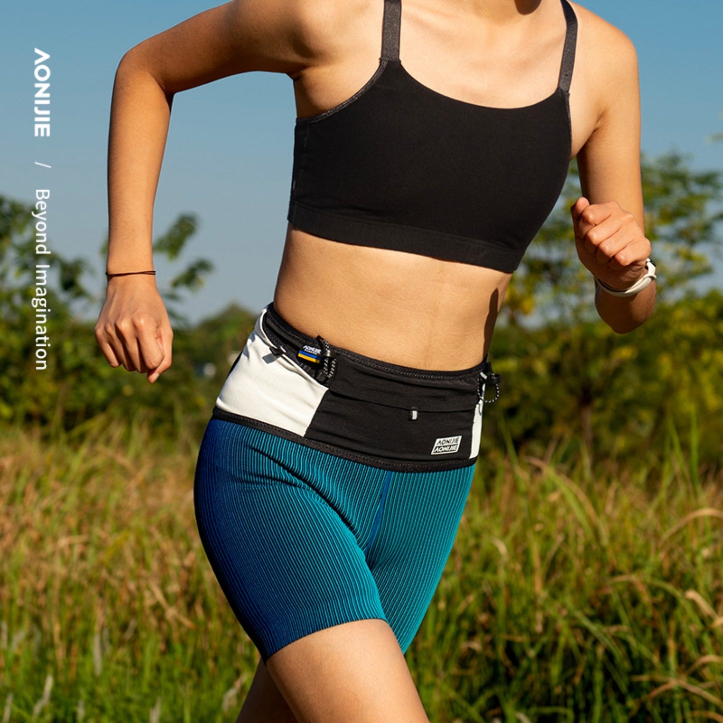 AONIJIE Quick-Dry Mesh Fabric Running Waist Pack-W8121