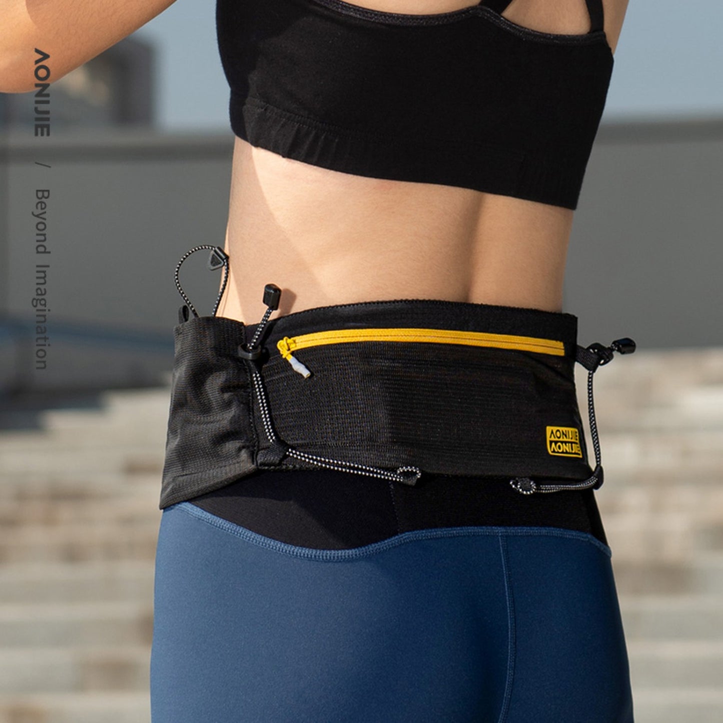 AONIJIE Zipper Design for Quick on/off Running Waist Bag - W8122