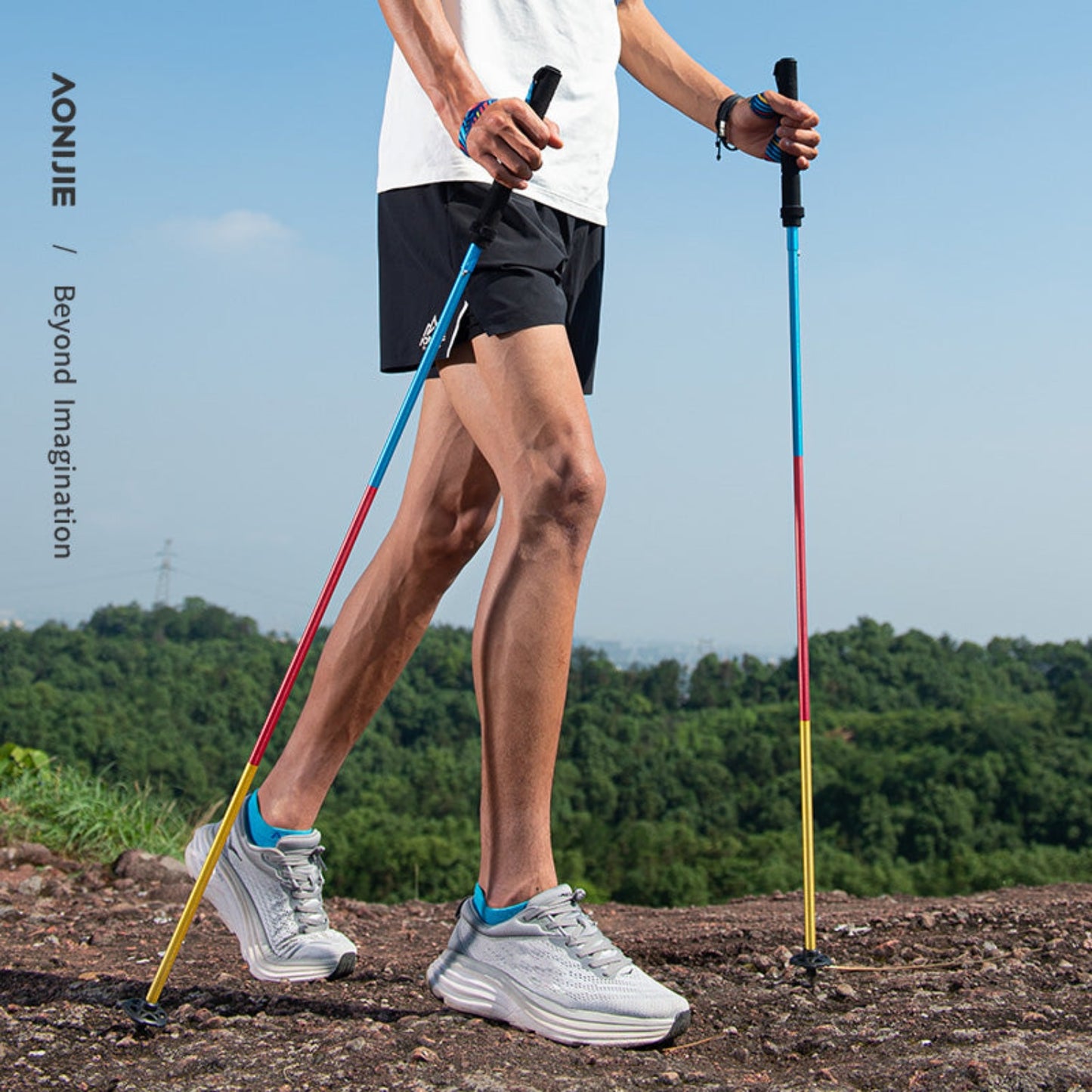 AONIJIE Folding Aluminum Alloy Trekking Pole-E4201