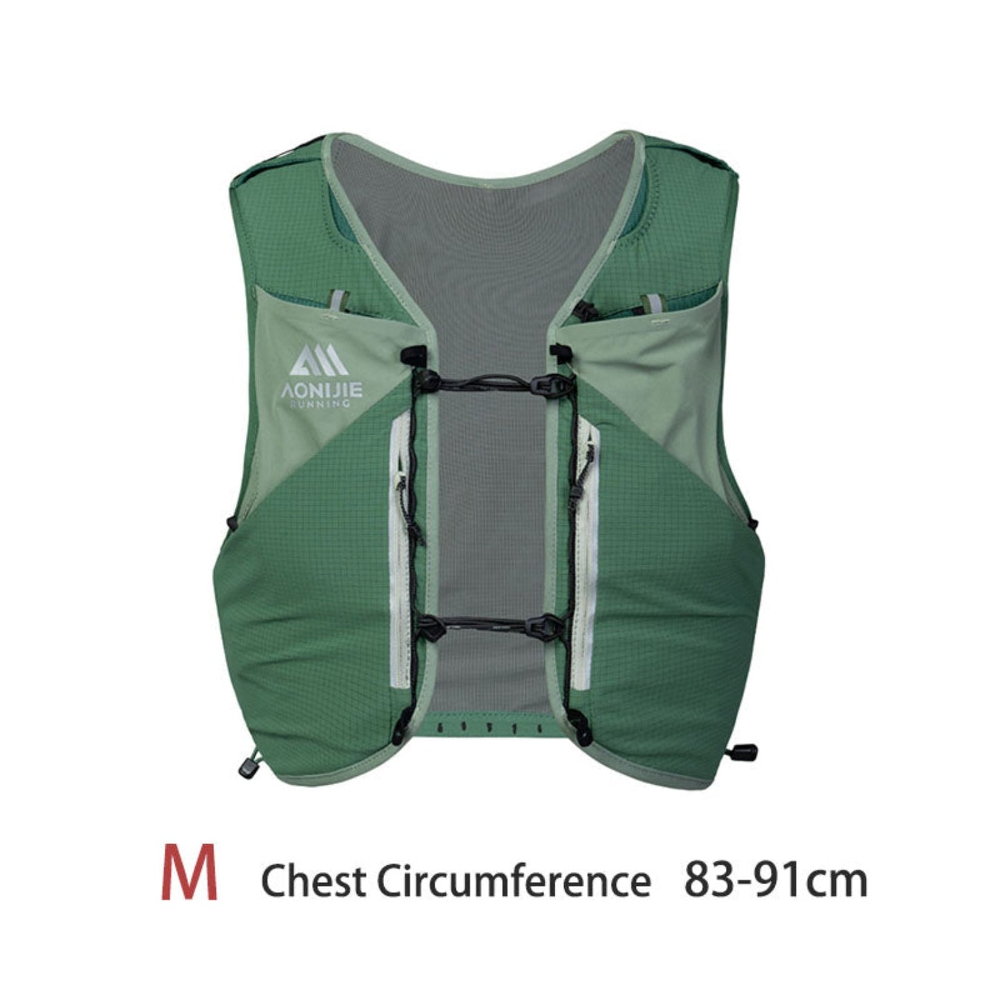 AONIJIE 12L Ultra-distance Trail Running Backpack+2*500ML Bottles-MB12L