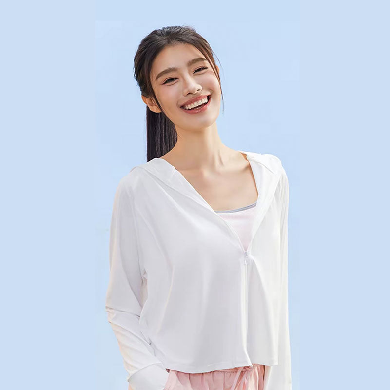 Ice-titanium Yarn Women's Sun Jacket-9801