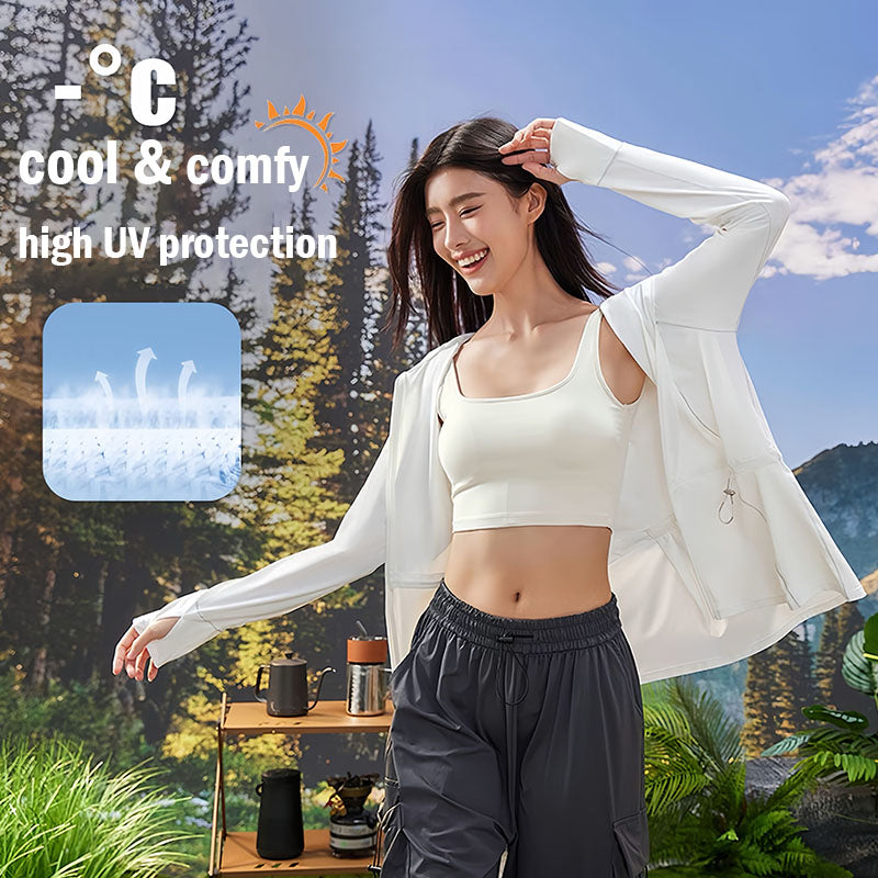 UPF50+ Ice-Cool Women's Sun Jacket-9808#