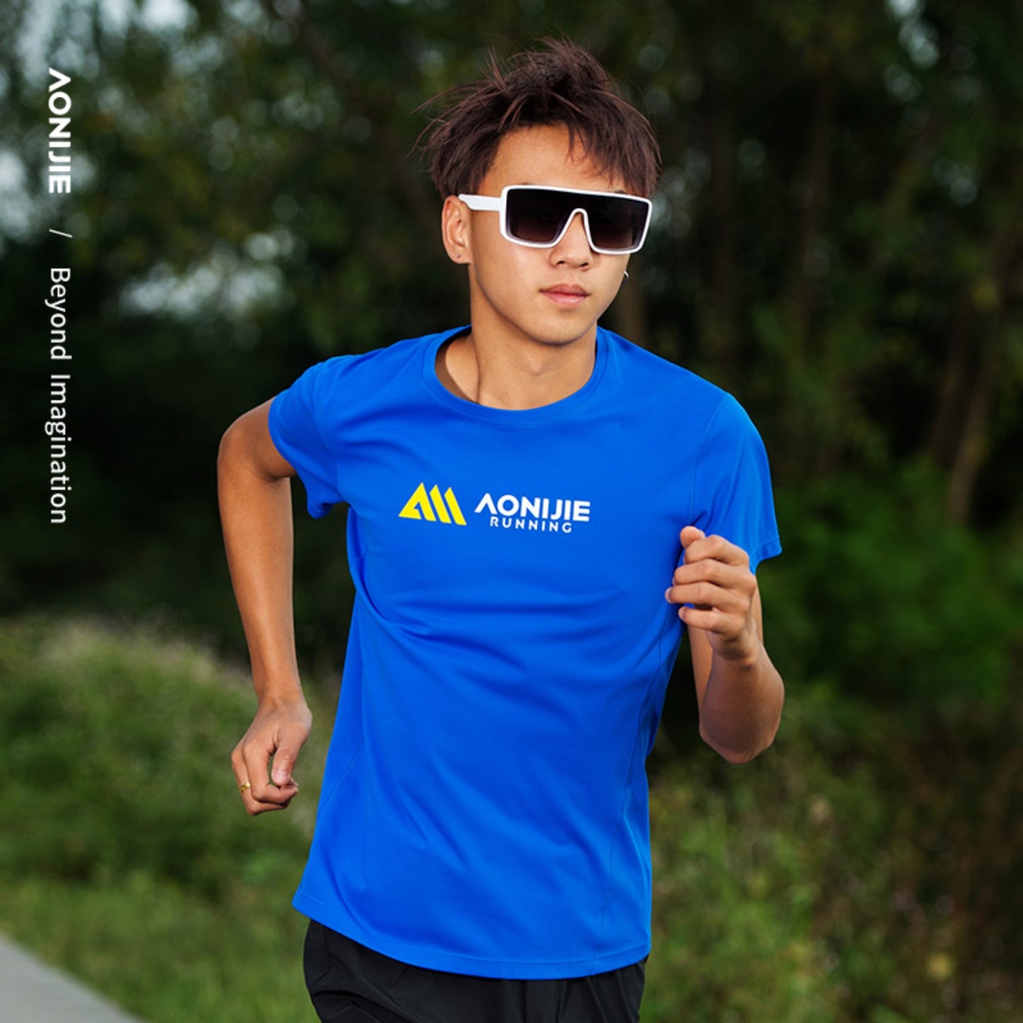 AONIJIE Men Quick Dry Breathable Sports T-Shirt - FM5198
