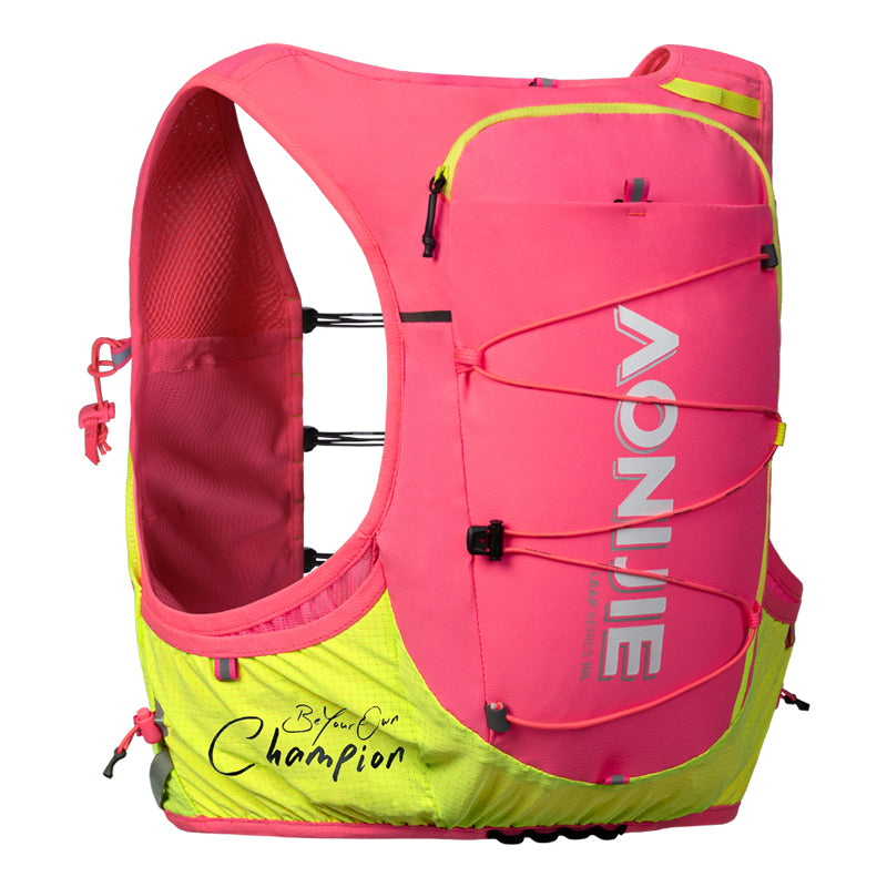 AONIJIE Light Pink 10L Trail Running Vest Backpack - C9116