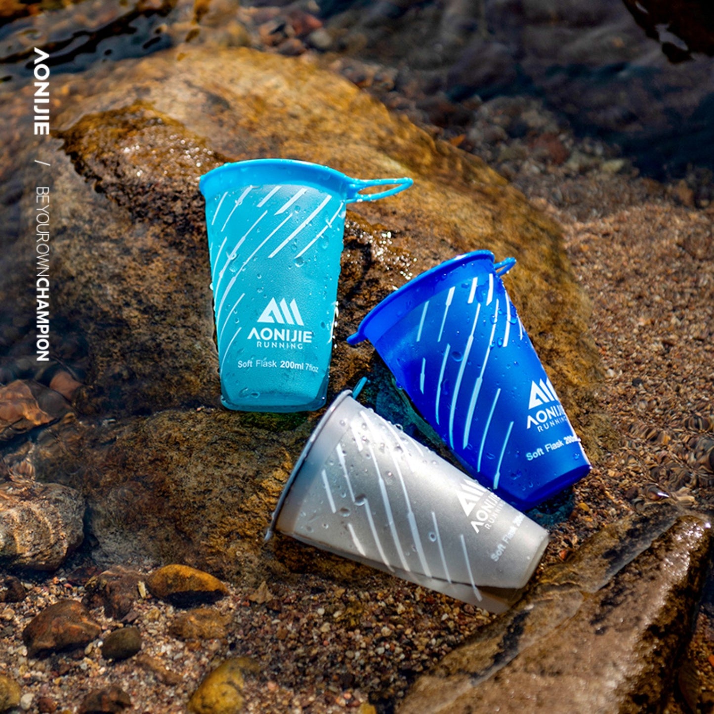 AONIJIE 200ML TPU Soft Water Cup -SD22