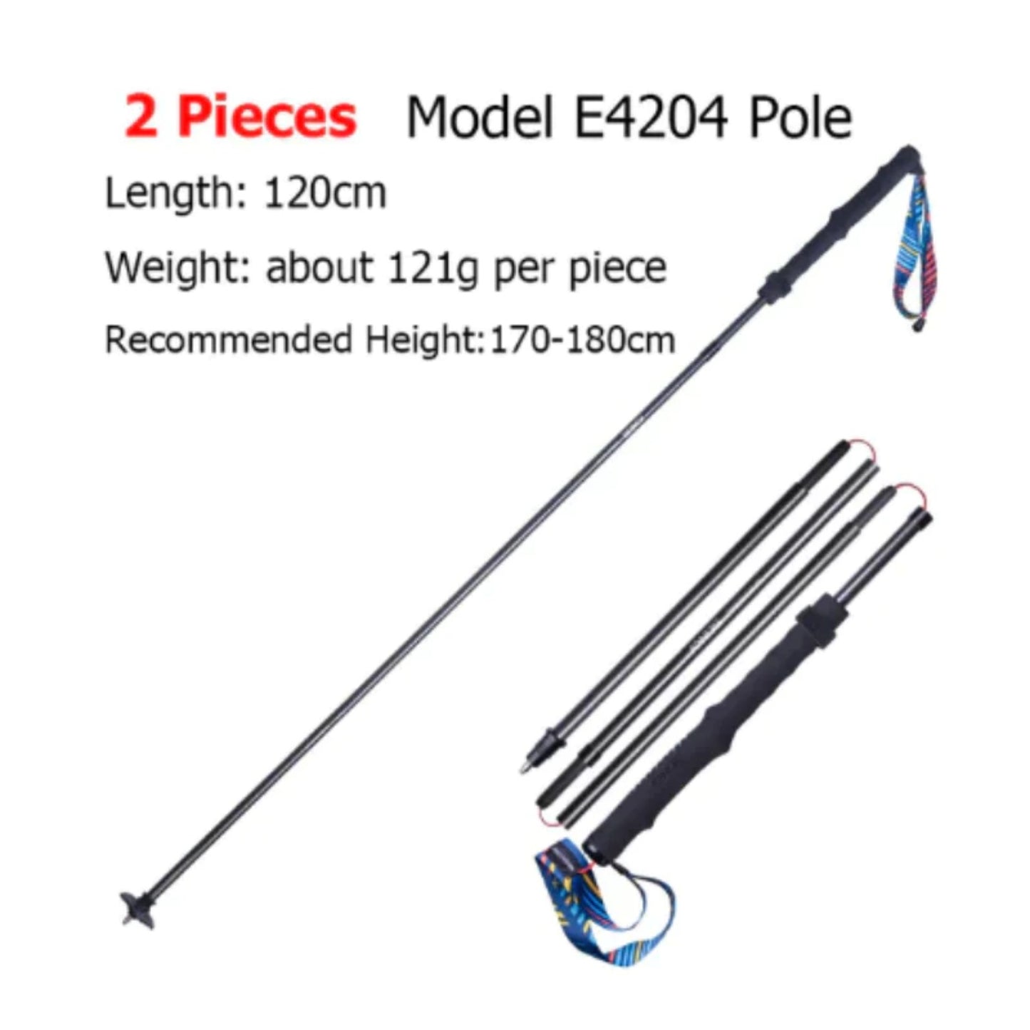 AONIJIE Professional Outdoor Carbon Fiber Trekking Poles -E4204