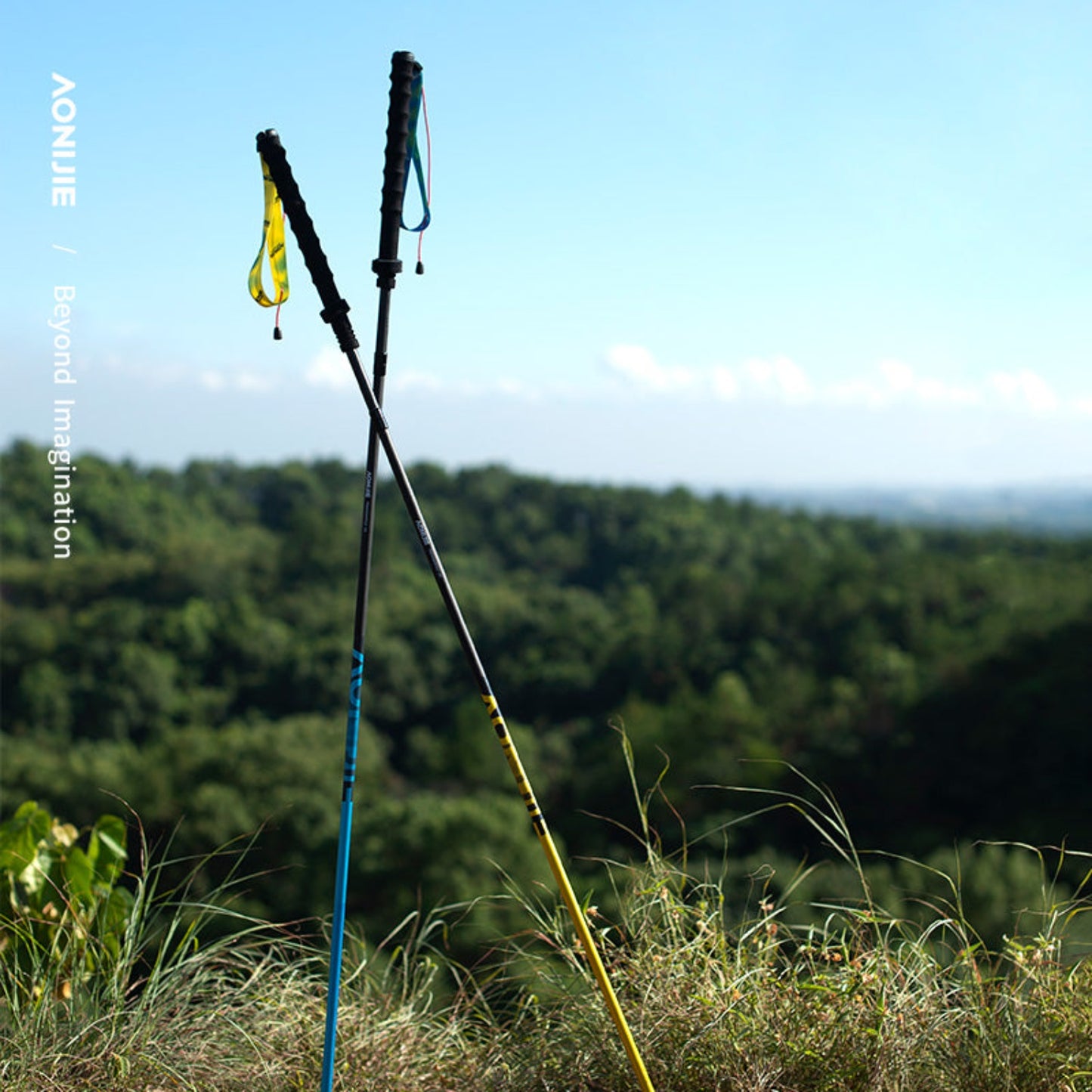 AONIJIE Carbon + Aluminum Folding Trekking Poles -E4210
