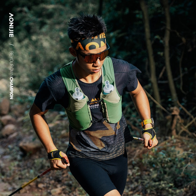 AONIJIE 4L UTMB Official Partner Backpack+2*500ML Bottles-MB4L