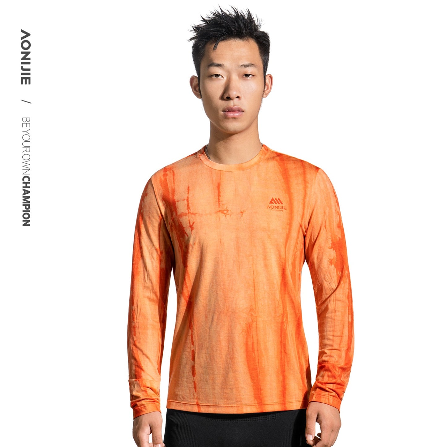 AONIJIE Tie-Dye Outdoor Wool Long-Sleeve -F5253
