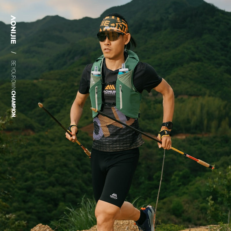 AONIJIE 12L UTMB Official Partner Backpack+2*500ML Bottles-MB12L