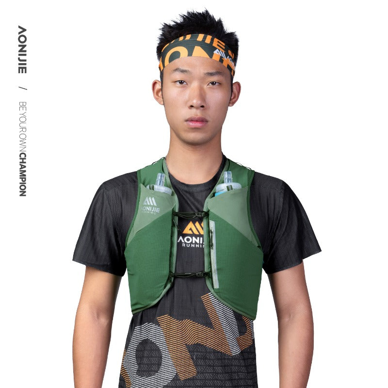 AONIJIE 8L UTMB Official Partner Backpack+2*500ML Bottles-MB8L