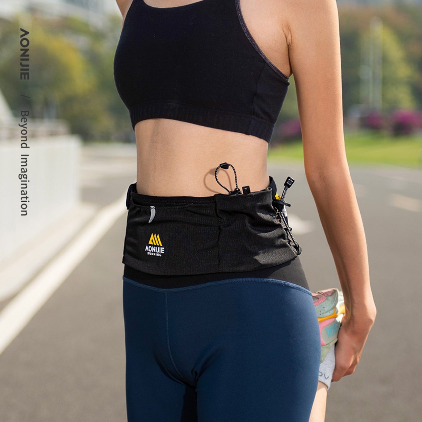 AONIJIE Zipper Design for Quick on/off Running Waist Bag - W8122