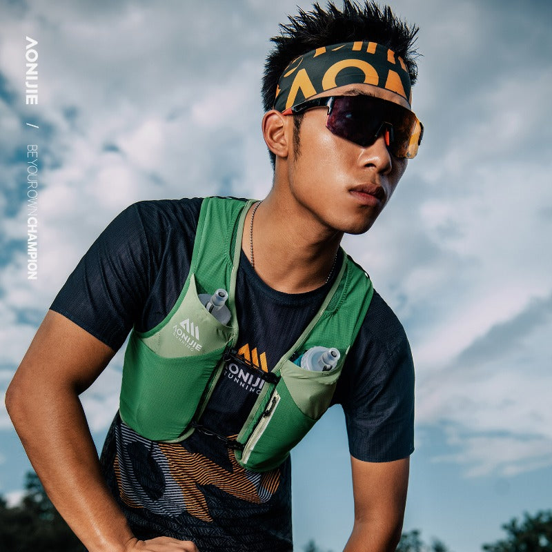 AONIJIE 4L UTMB Official Partner Backpack+2*500ML Bottles-MB4L