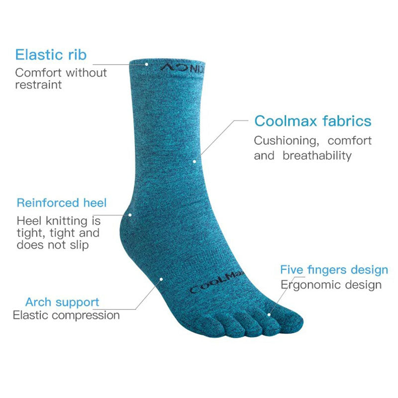 AONIJIE 3Pairs/Set Medium Long Sport Socks-E4830