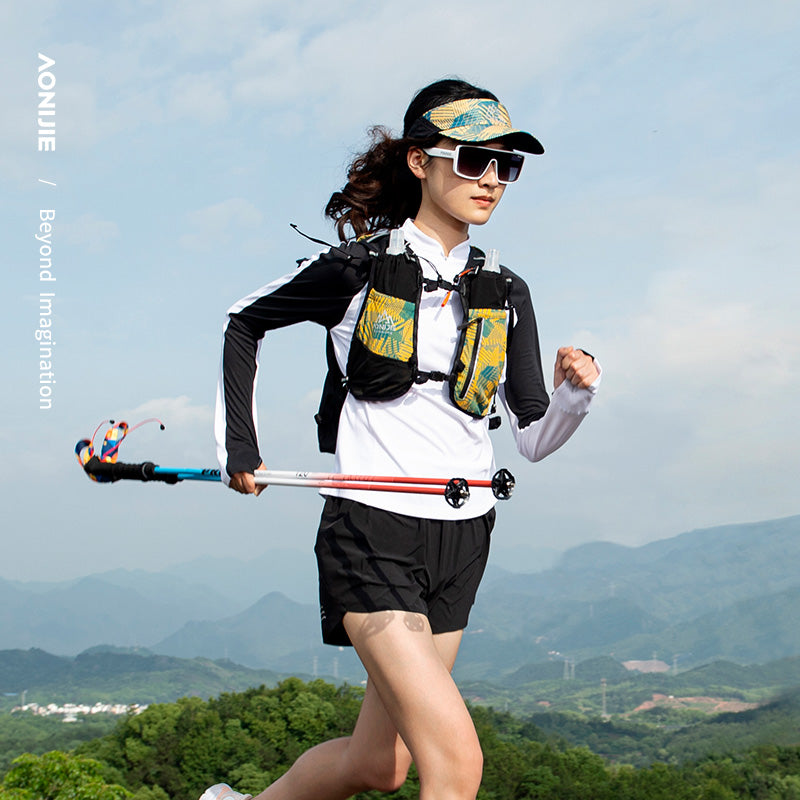 AONIJIE 4 - section Folding 7075 Aluminum Alloy Trekking Poles-E4207