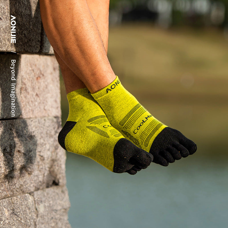 AONIJIE 3 Pairs Professional Running Toe Socks-E4840