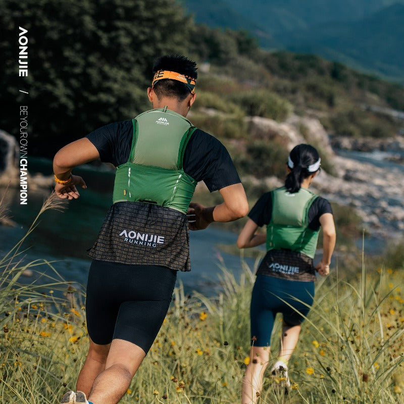 AONIJIE 8L UTMB Official Partner Backpack+2*500ML Bottles-MB8L