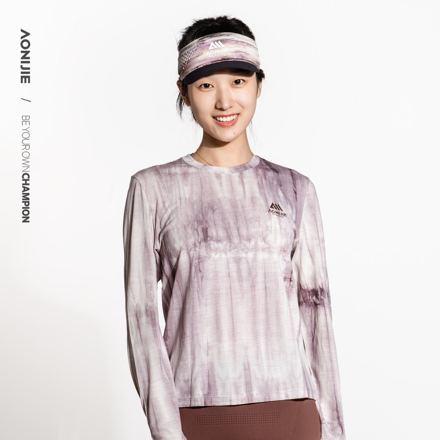 AONIJIE Tie-Dye Outdoor Wool Long-Sleeve -F5253