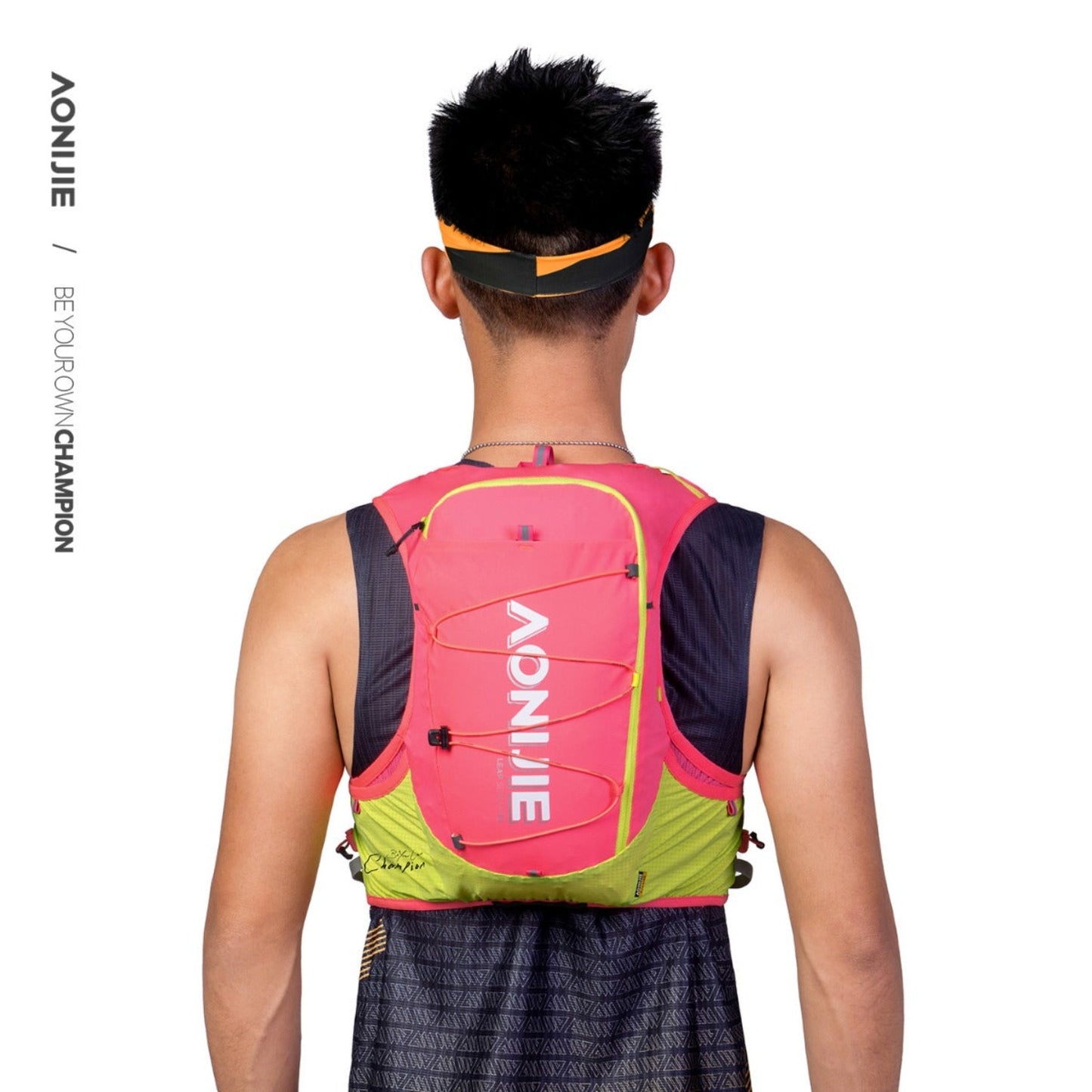AONIJIE Light Pink 10L Trail Running Vest Backpack - C9116