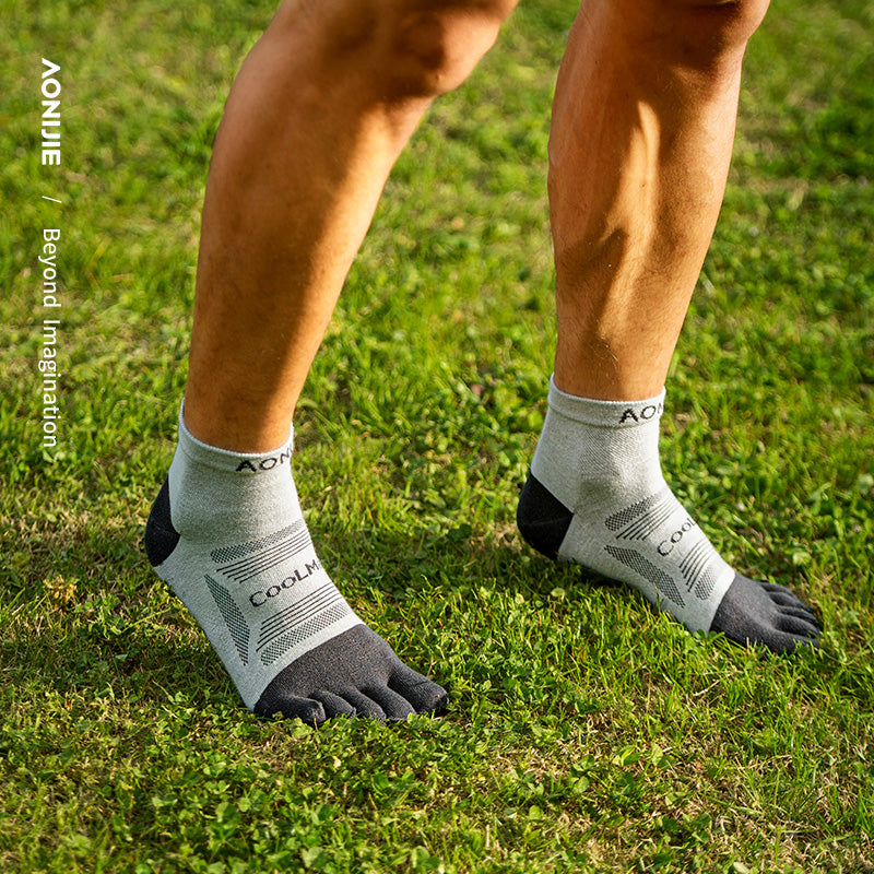 AONIJIE 3 Pairs Professional Running Toe Socks-E4840