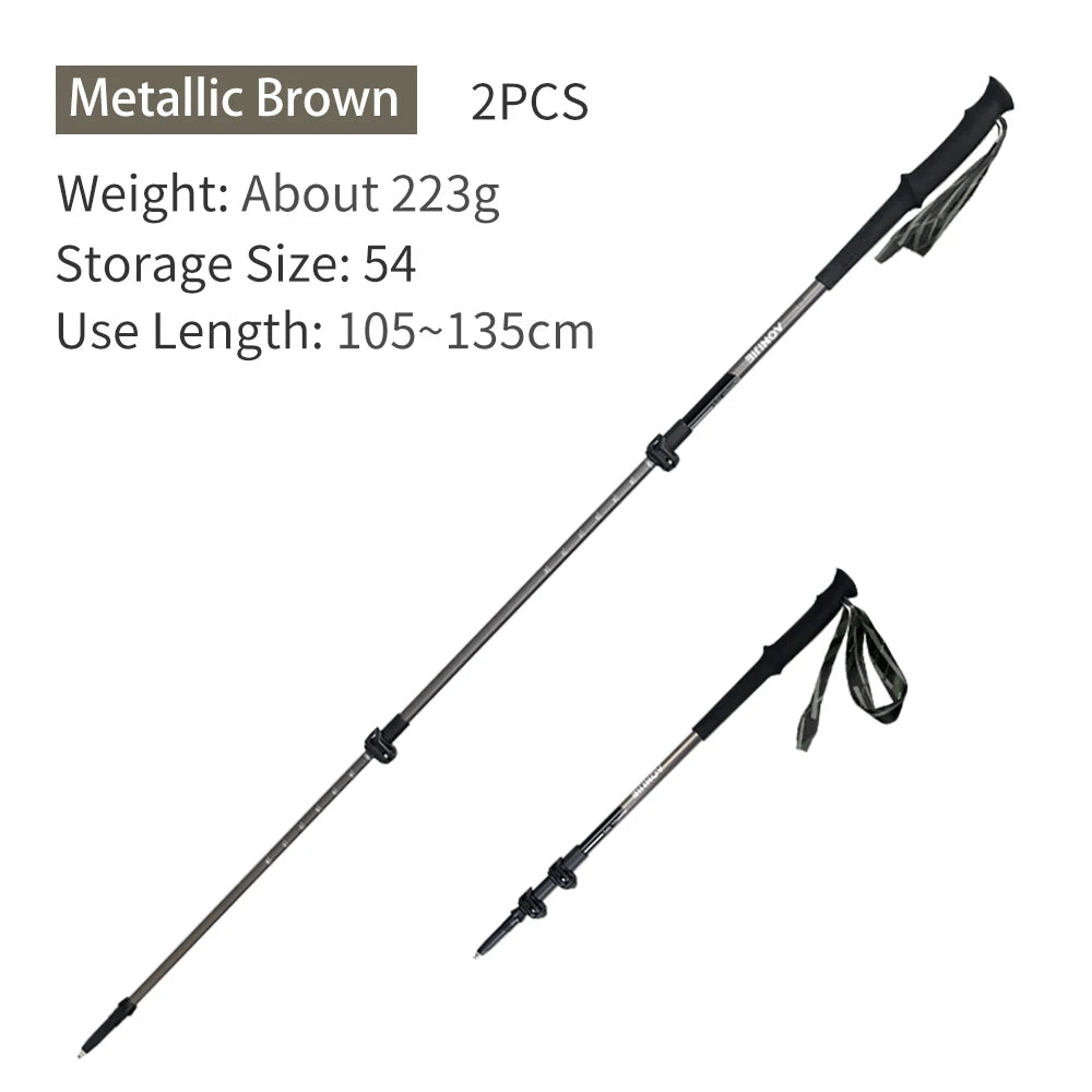 AONIJIE Aluminum Alloy Telescopic Hiking Poles-E4215
