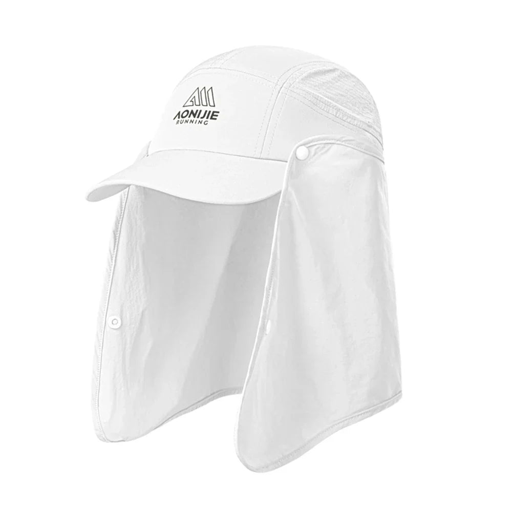 AONIJIE - Unisex Sun Protection Cap - Long Detachable Sunscreen Shawl Fishing Hat Suitable - E4626