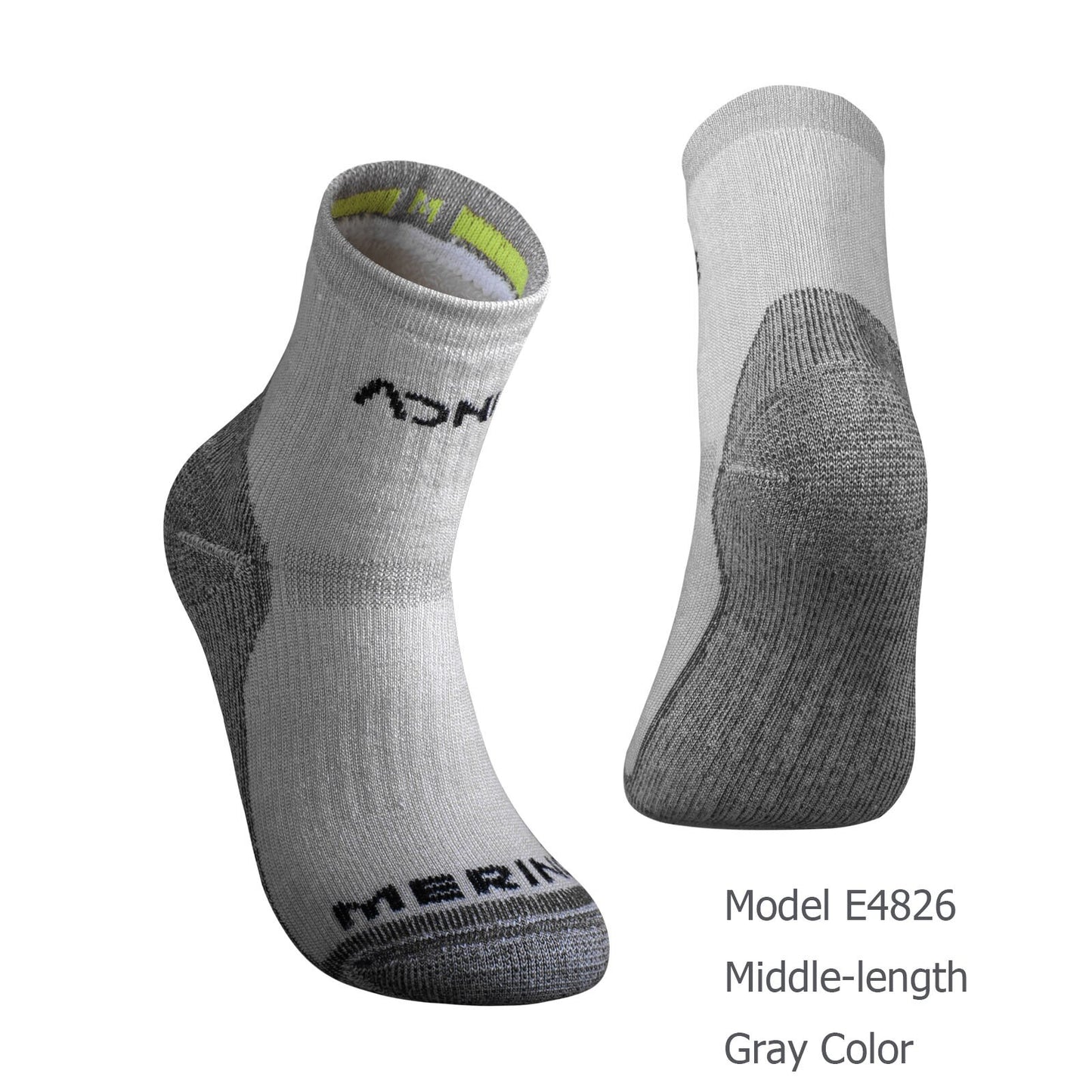 AONIJIE One Pair Merino Wool Thickened Snow Socks-E4826 E4827
