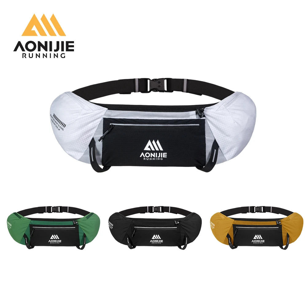 AONIJIE Unisex Running Waist Pack - Hydration Belt with 500ml Flask for Marathon & Training -W8138
