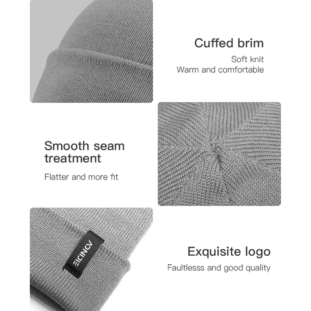 AONIJIE Merino Wool Knitted Beanie -M32