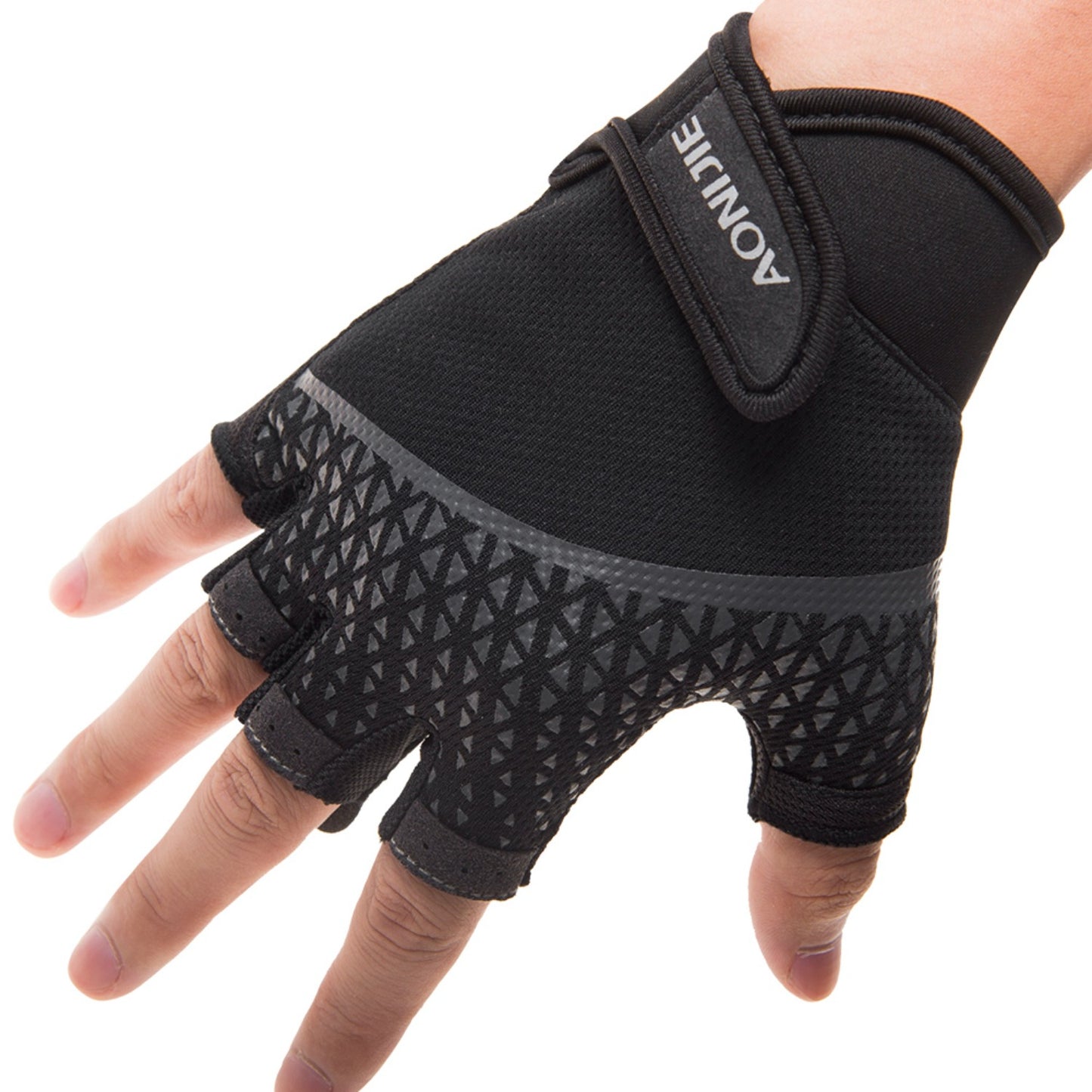 AONIJIE Non-Slip Cushioned Fingerless Gloves -M52