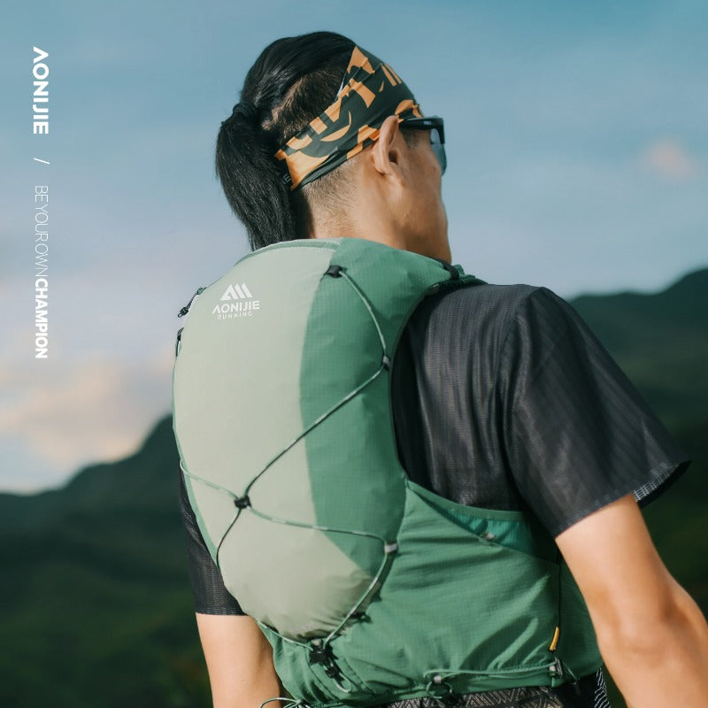 AONIJIE 12L UTMB Official Partner Backpack+2*500ML Bottles-MB12L