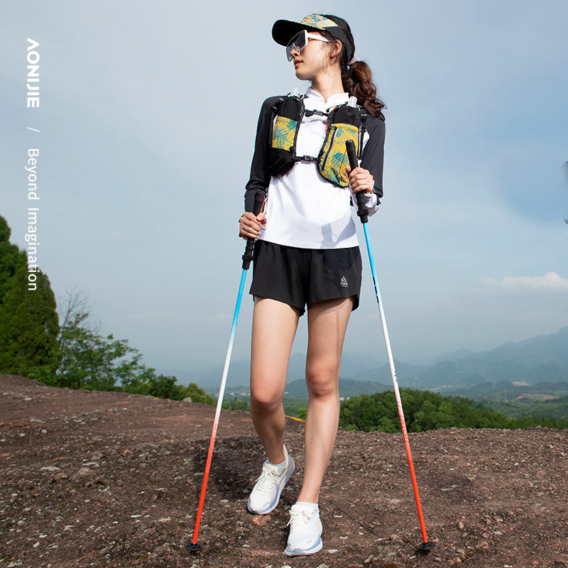 AONIJIE 4 - section Folding 7075 Aluminum Alloy Trekking Poles-E4207