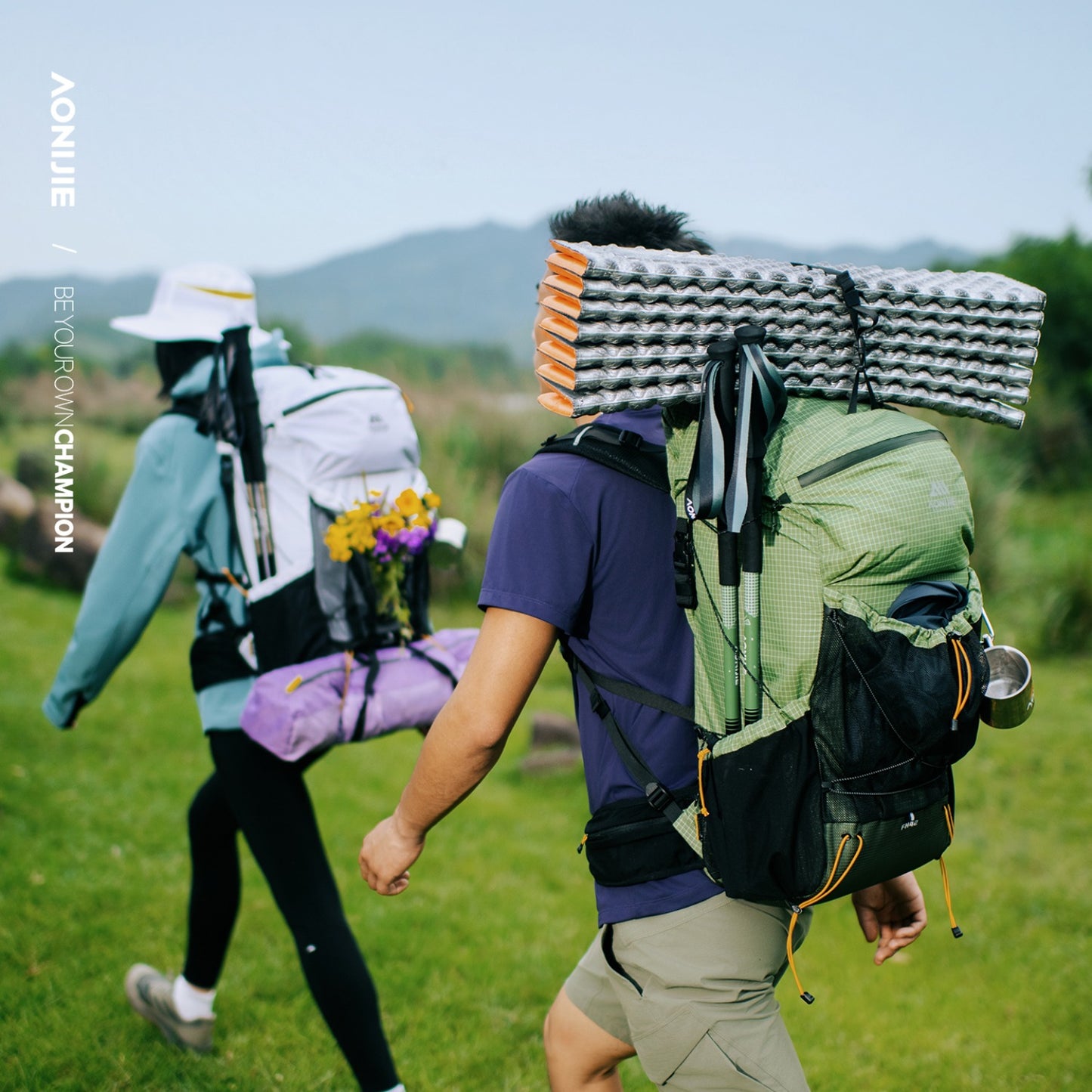 AONIJIE 42L Large Capacity Backpack + Free Rain Cover-FH2542