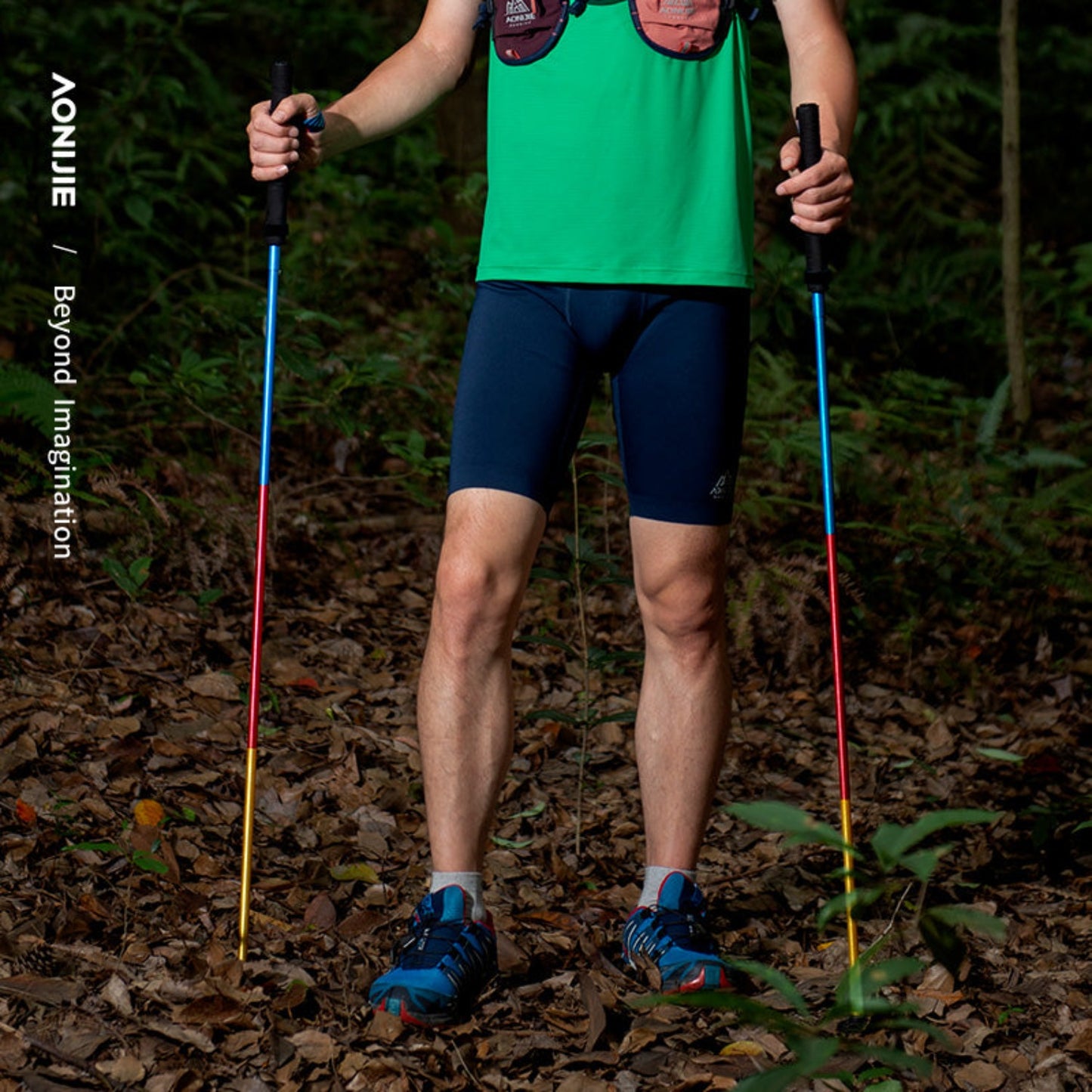 AONIJIE Folding Aluminum Alloy Trekking Pole-E4201