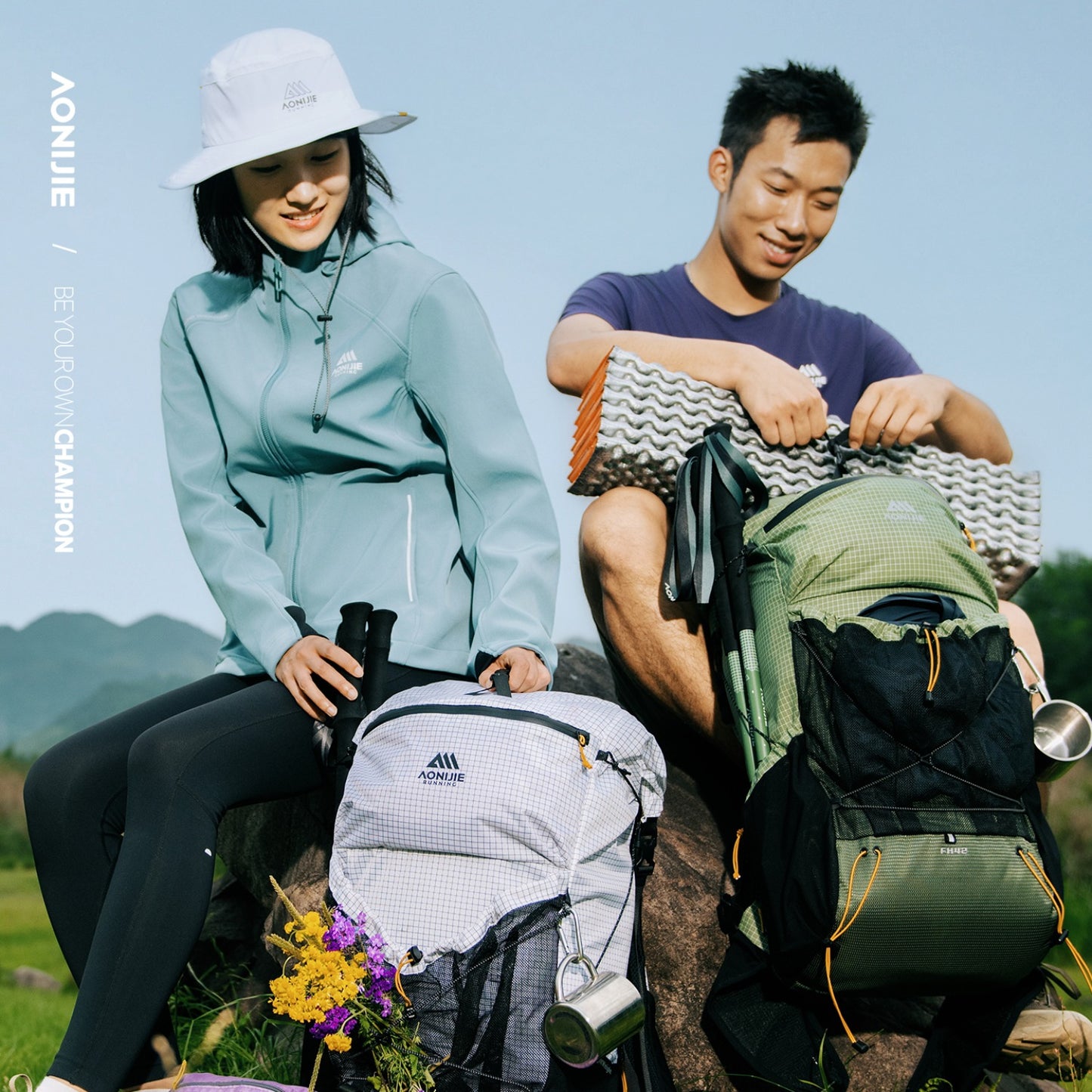 AONIJIE 42L Large Capacity Backpack + Free Rain Cover-FH2542