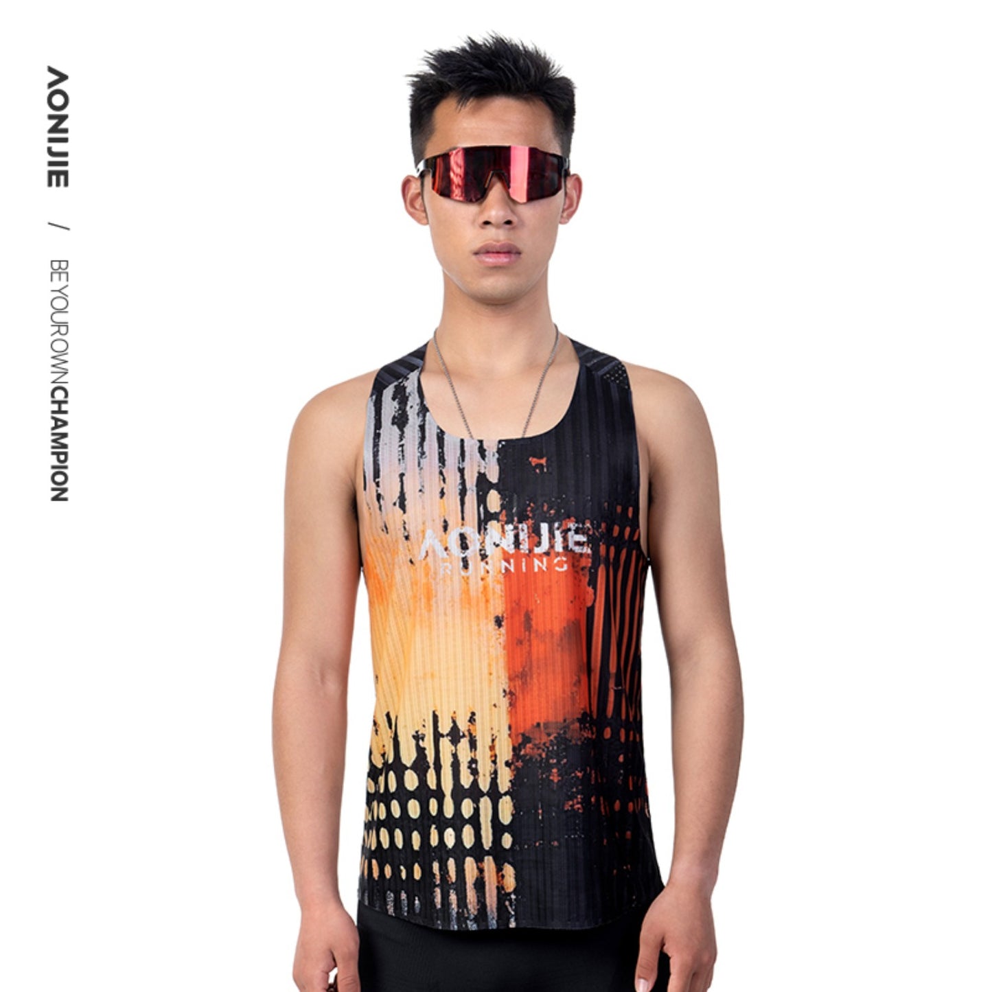 AONIJIE Men Quick Dry Racerback Tank Top -FM5236