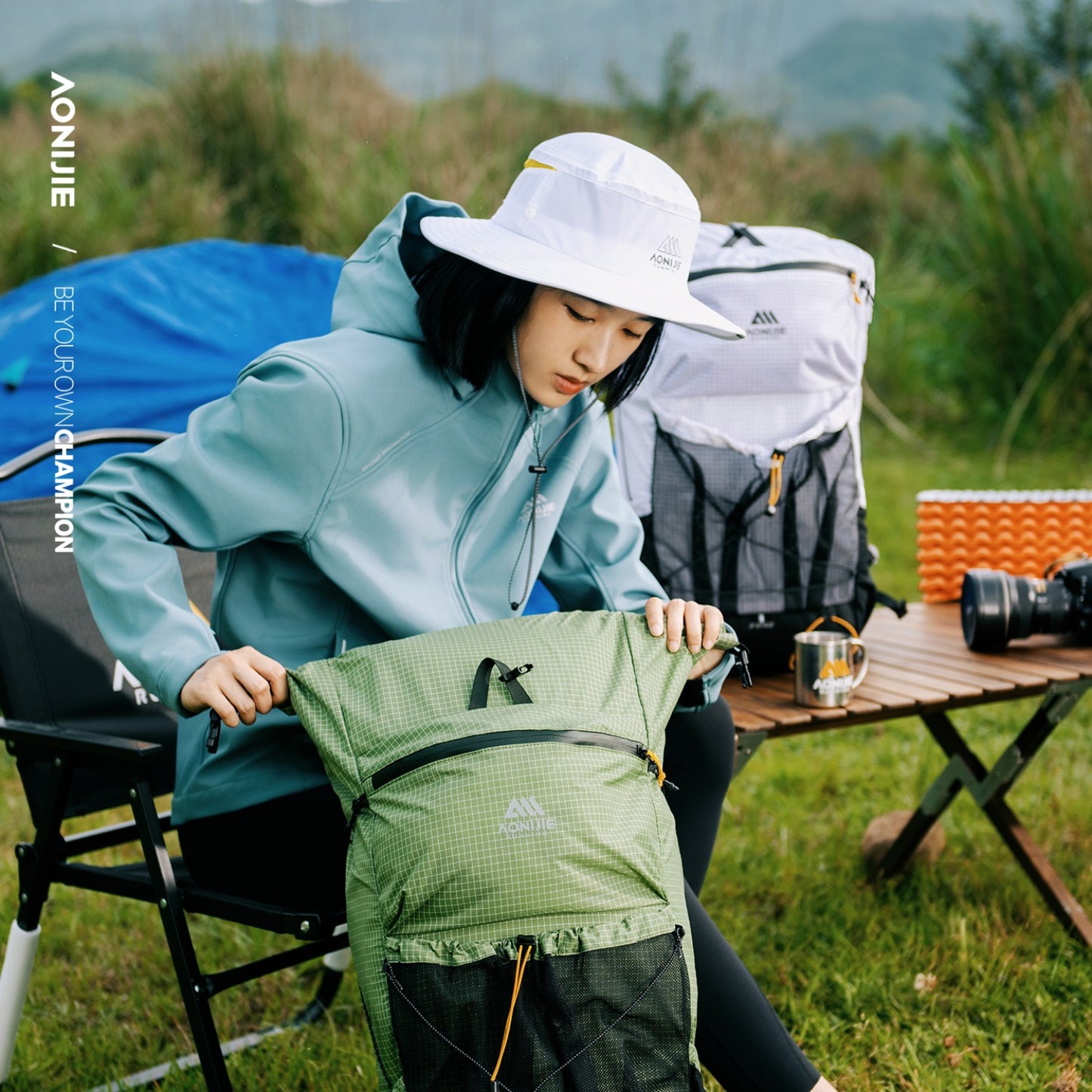 AONIJIE 42L Large Capacity Backpack + Free Rain Cover-FH2542