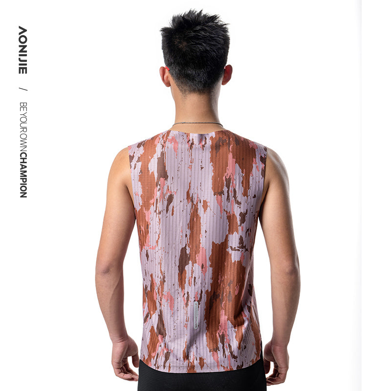 AONIJIE Men Quick Dry Running Sleeveless Tank Top-FM5235