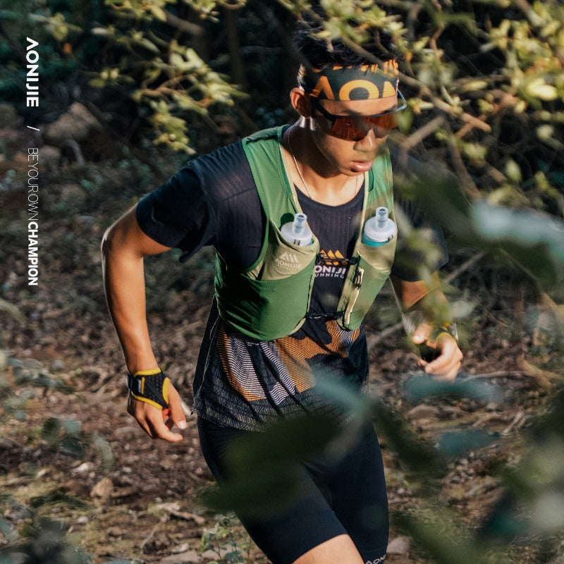 AONIJIE 4L UTMB Official Partner Backpack+2*500ML Bottles-MB4L