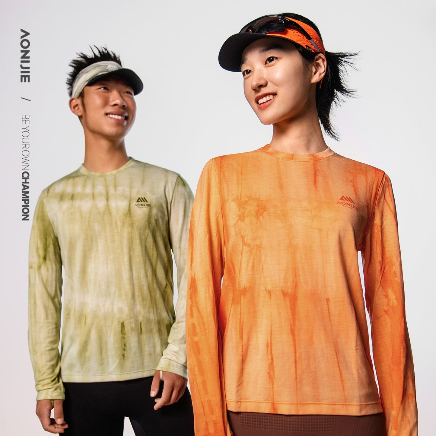 AONIJIE Tie-Dye Outdoor Wool Long-Sleeve -F5253