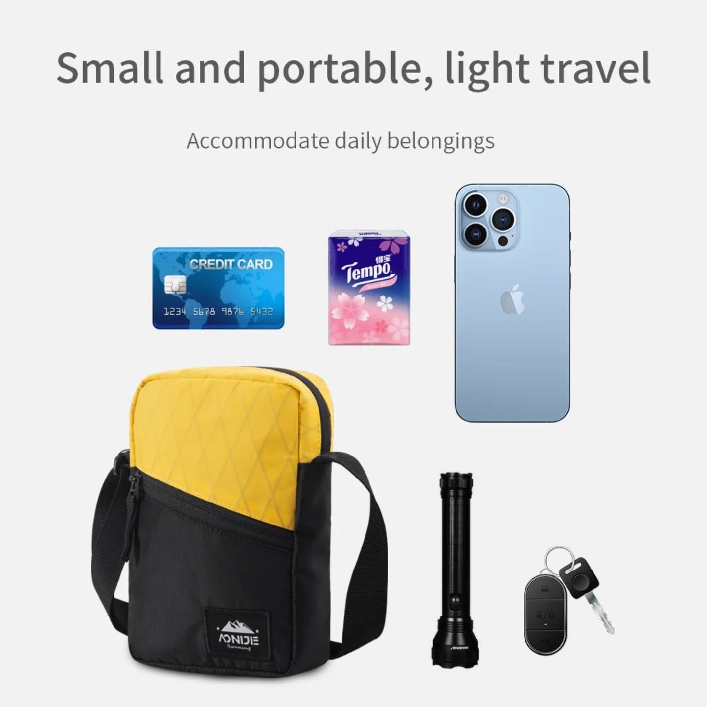 AONIJIE Crossbody Bag for Outdoor & Daily Use -H3206