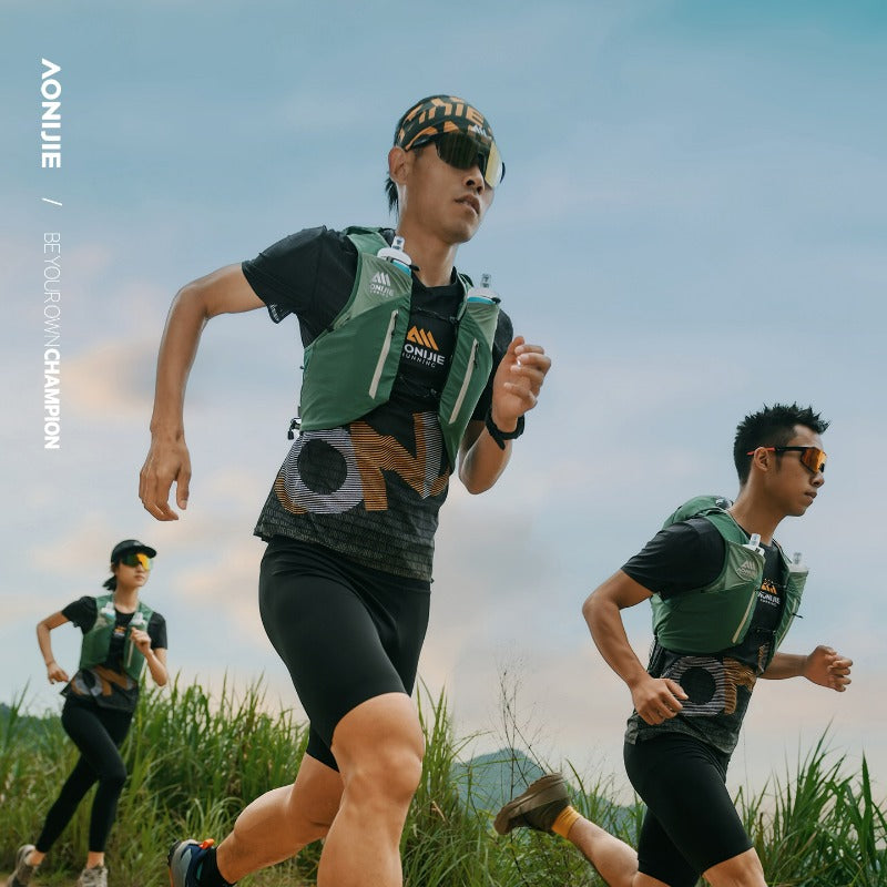 AONIJIE 12L UTMB Official Partner Backpack+2*500ML Bottles-MB12L