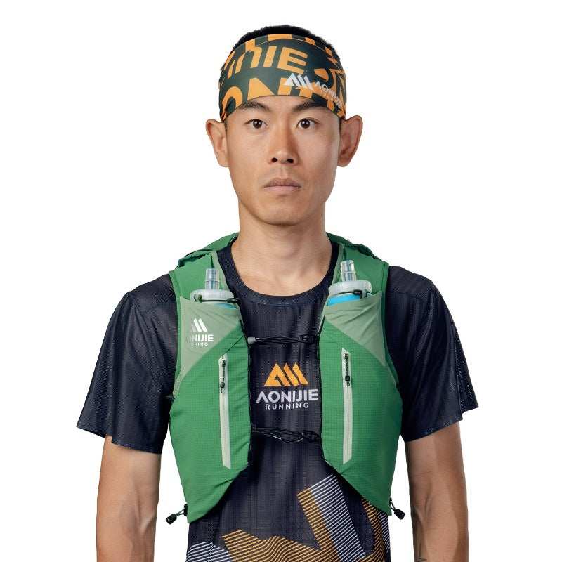 AONIJIE 12L UTMB Official Partner Backpack+2*500ML Bottles-MB12L