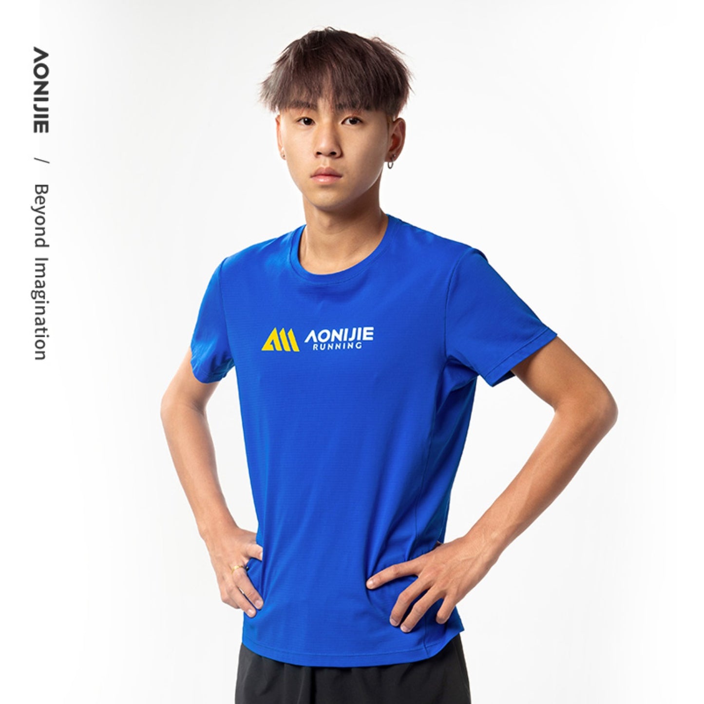AONIJIE Men Quick Dry Breathable Sports T-Shirt - FM5198
