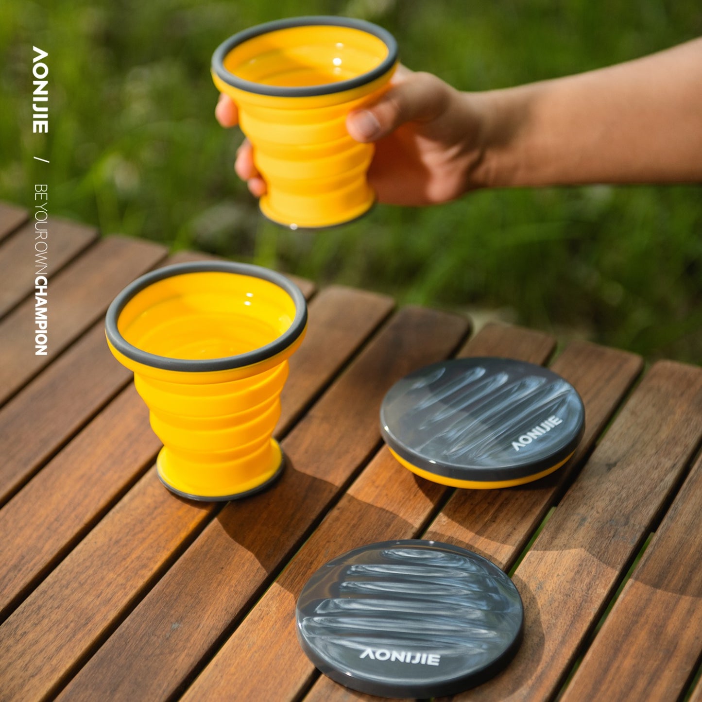 AONIJIE 300ml Outdoor Collapsible Silicone Cup -SD74