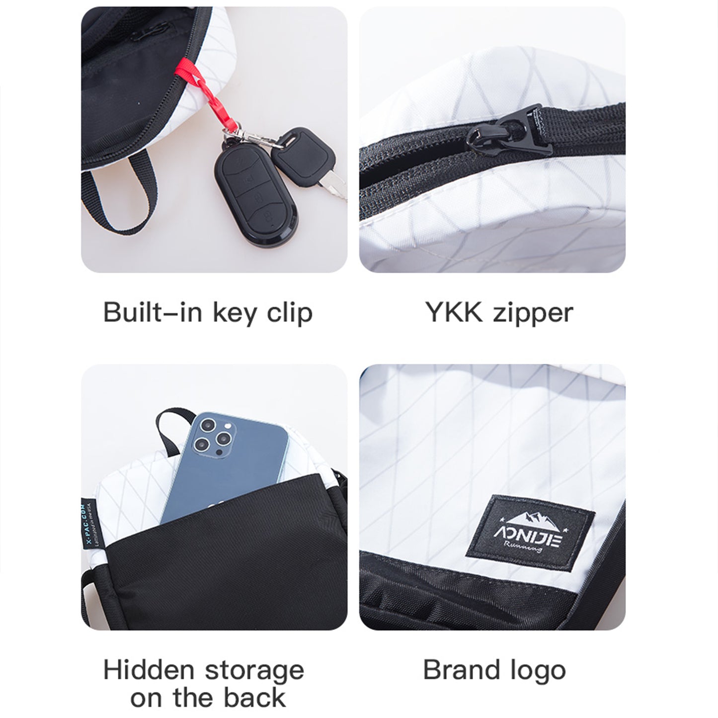 AONIJIE Lightweight Outdoor Crossbody Bag -H3207