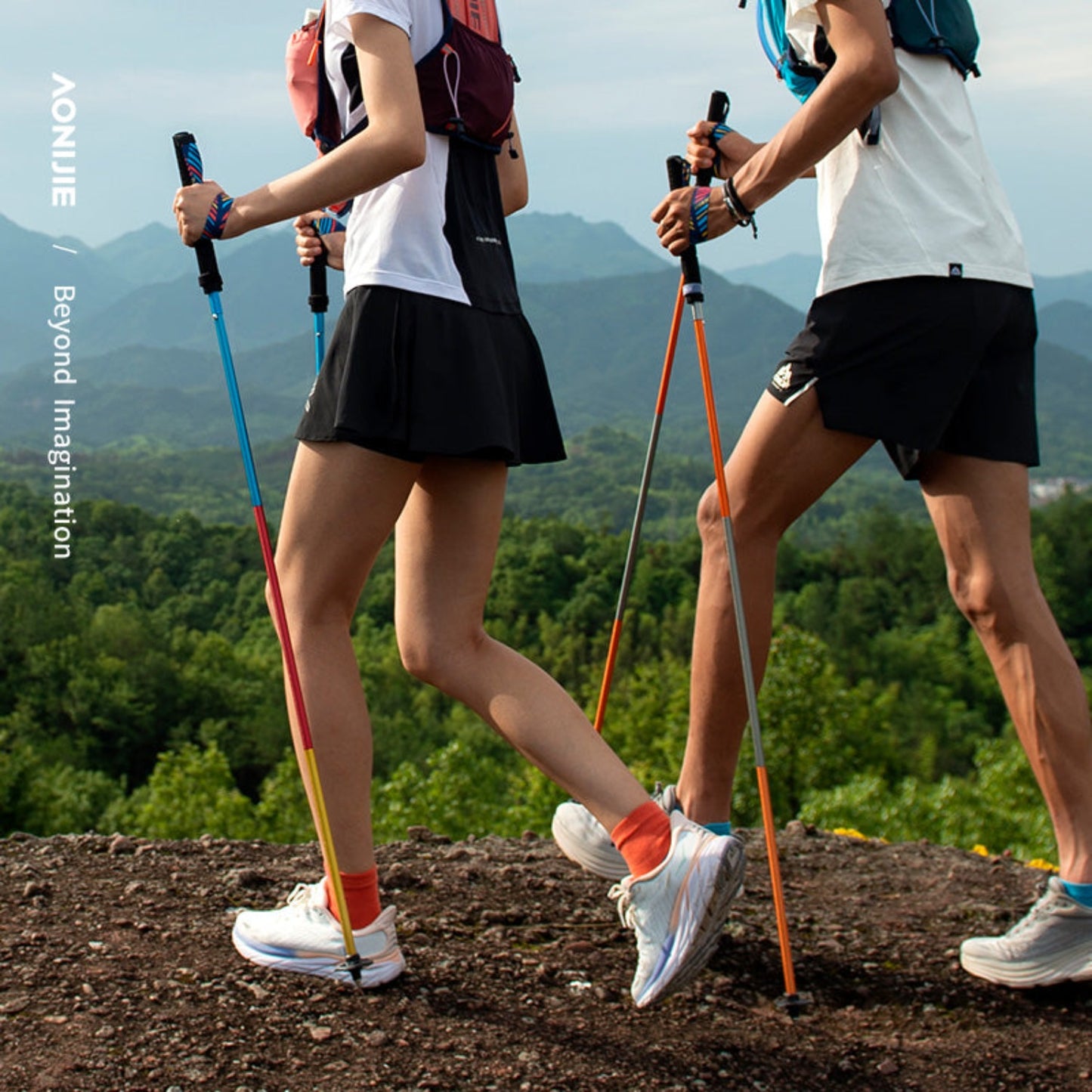 AONIJIE Folding Aluminum Alloy Trekking Pole-E4201